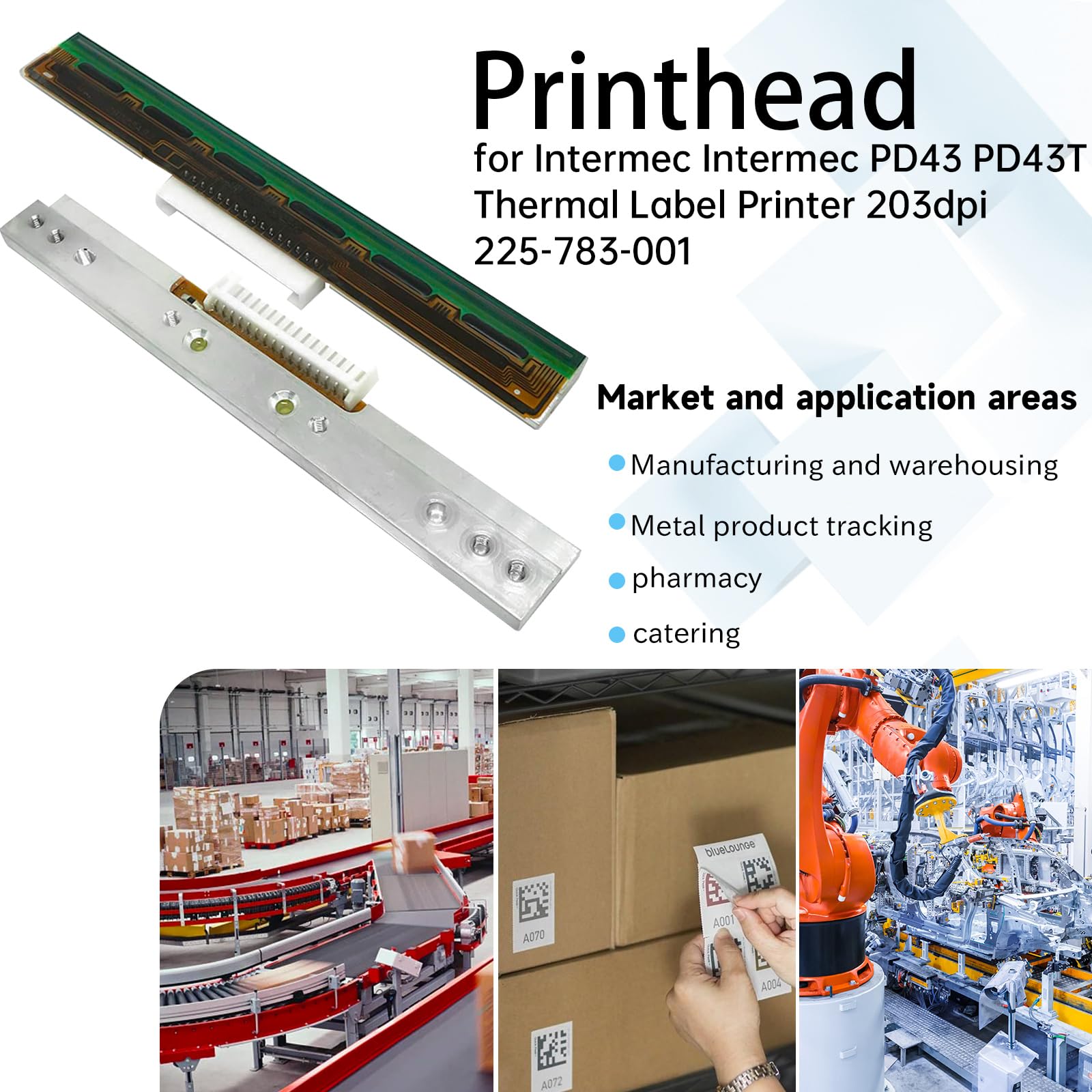 Amazon.com : 225-783-001 New Printhead for Intermec PD43 PC43