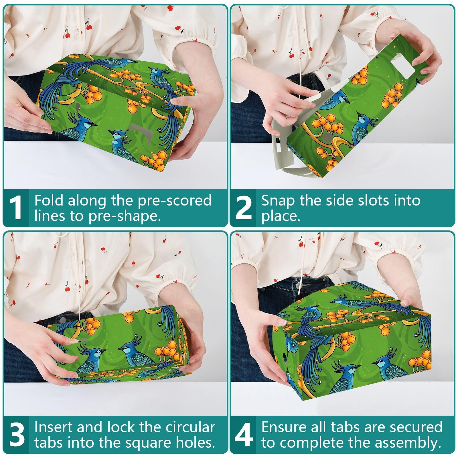 Porte-revues moderne abstrait oiseau vert