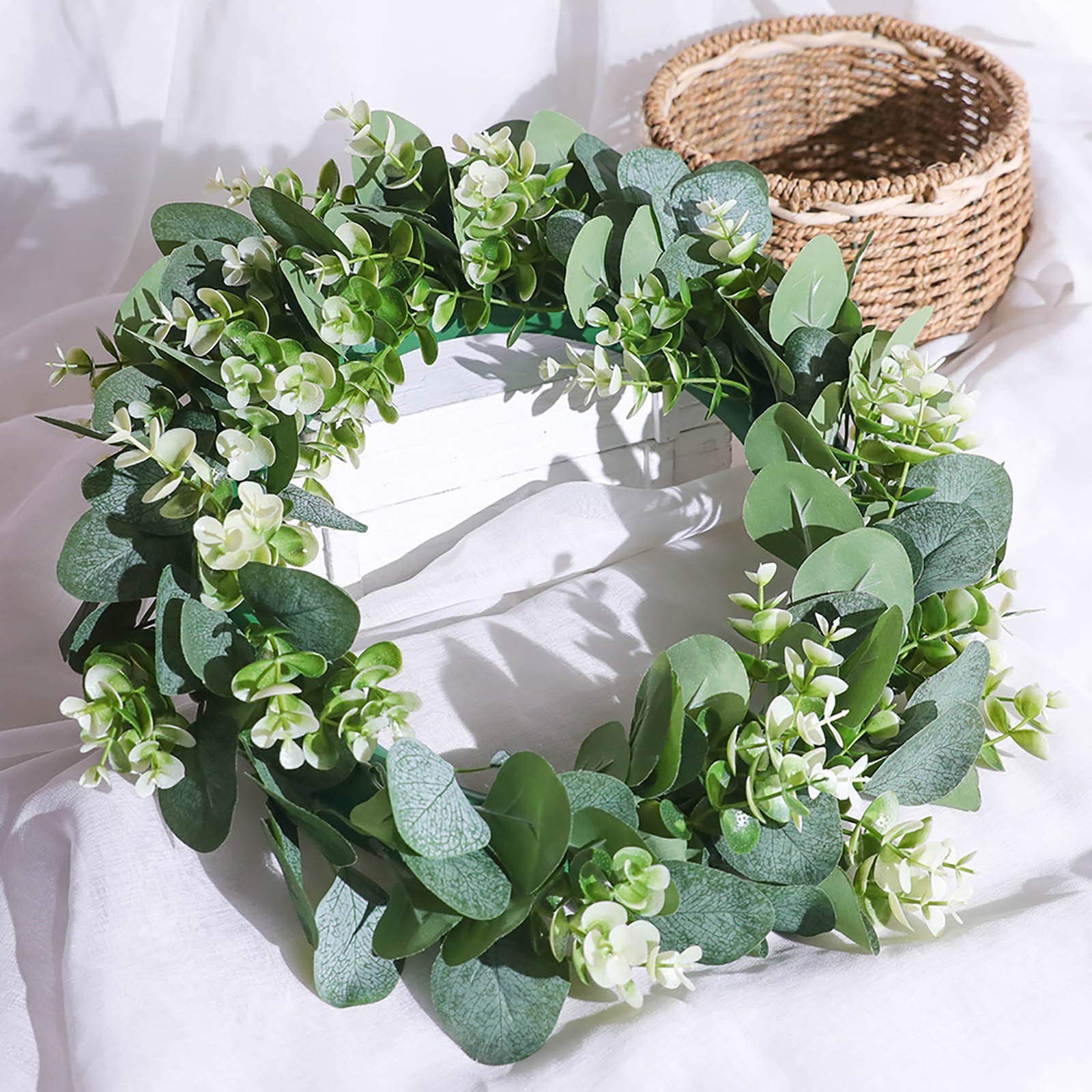Guirnalda decorativa para ventana y puerta, diseño de flores 062033