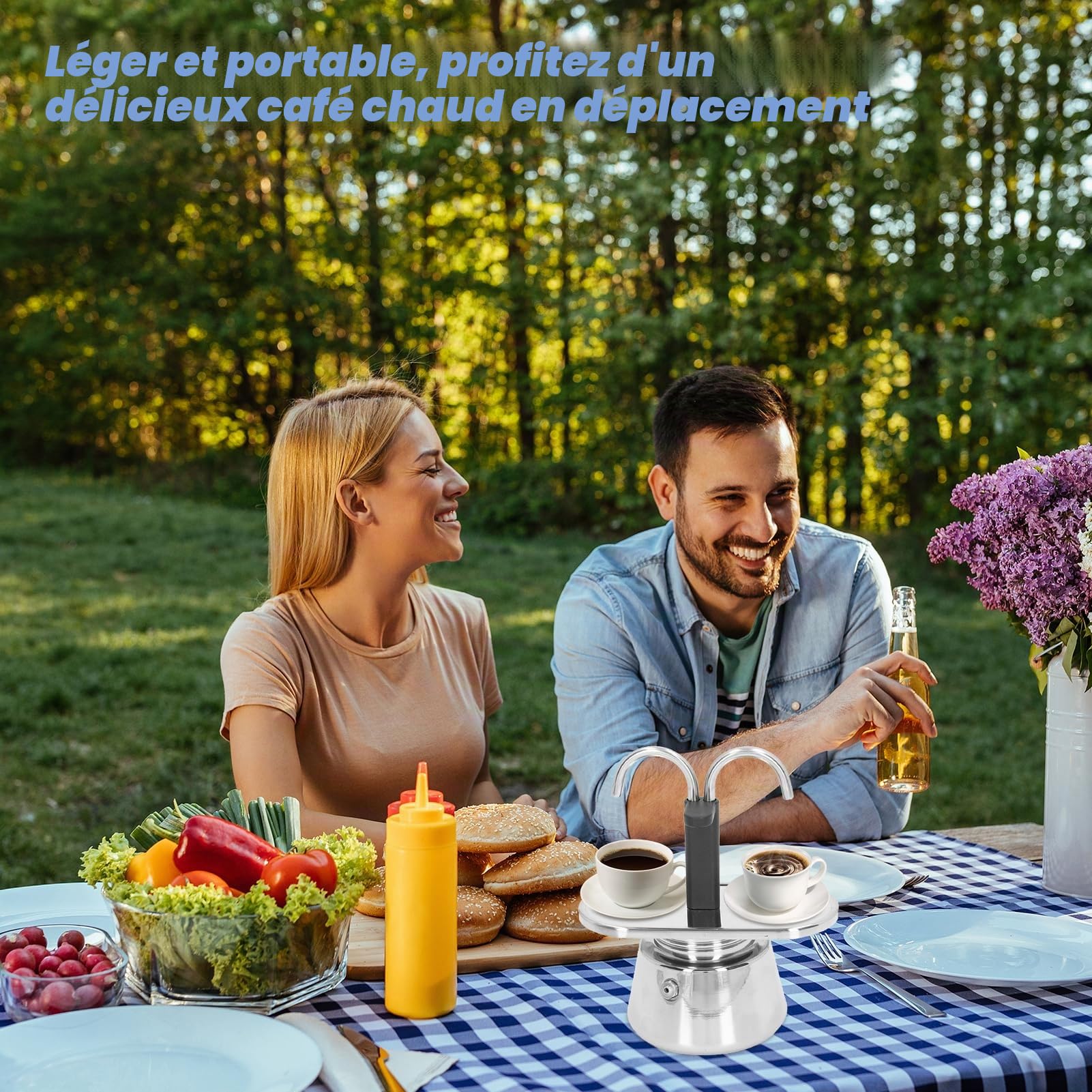 Topyond Moka Pot Cafetière En Acier Inoxydable De 100 Ml Avec Passoire épaisse à Double Tuyau Et Poignée Antidérapante Anti-brûlure Moka Express Cafetière Italienne Et Mini Cafetière