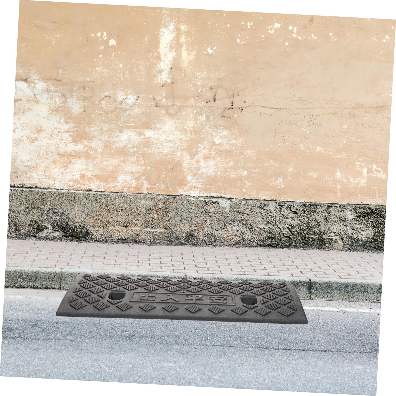 VALICLUD Rampa de Umbral para Coche, de Goma Negra, Antideslizante y Resistente, Adecuado para Bordillos Elevados y Uso Exterior
