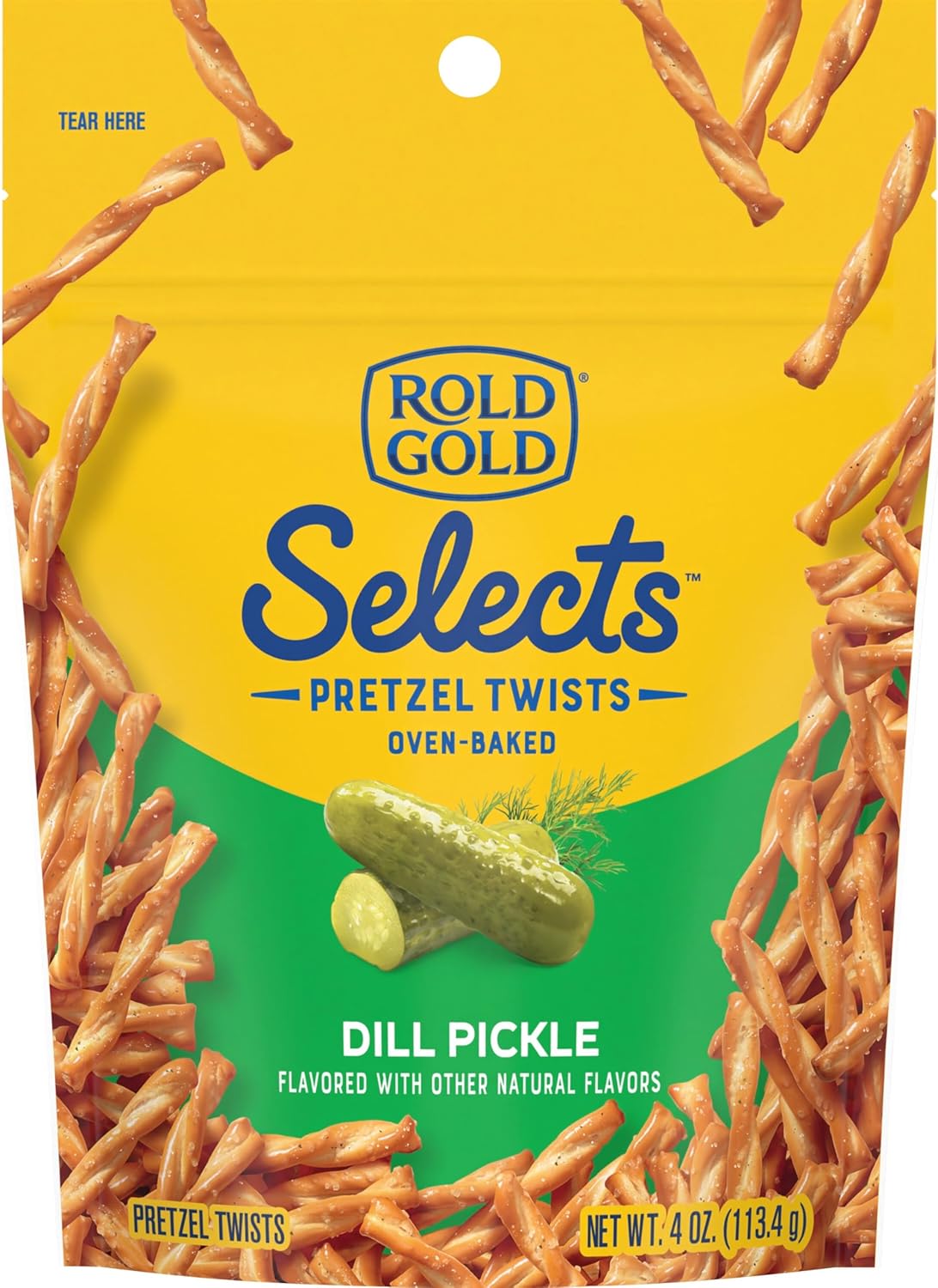 Rold Gold Selects, Dill Pickle Pretzel Twists, 4 Oz