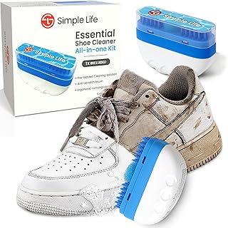 Simple Life All-in-1 Sneaker Cleaner Kit | Sneaker Cleaner, White Shoe Cleaner, Tennis Shoe Cleaner | Travel Shoe Cleaner