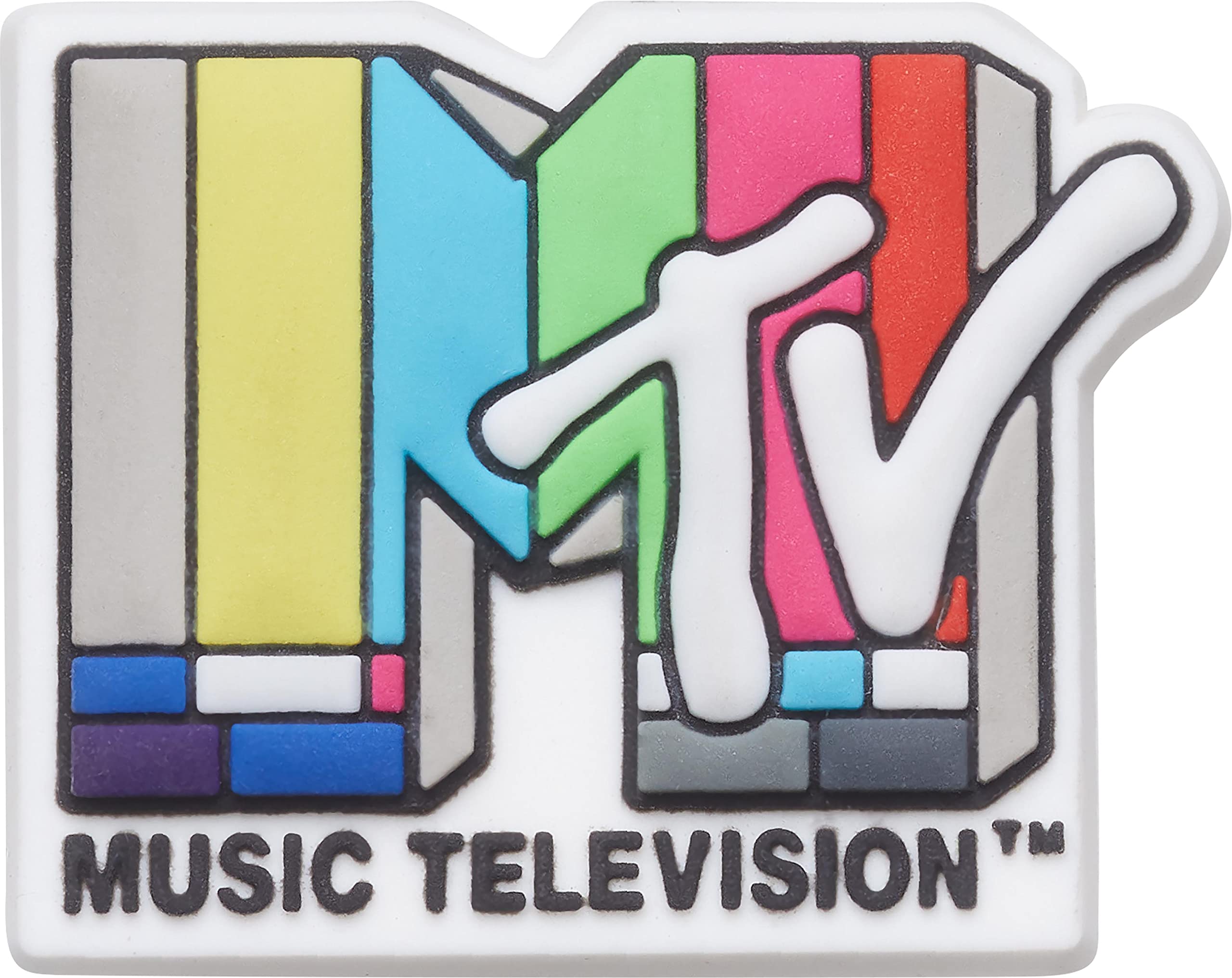 Crocs Jibbitz Throwback SHOE ACCESSORY| Jibbitz for Crocs, MTV Logo, Small