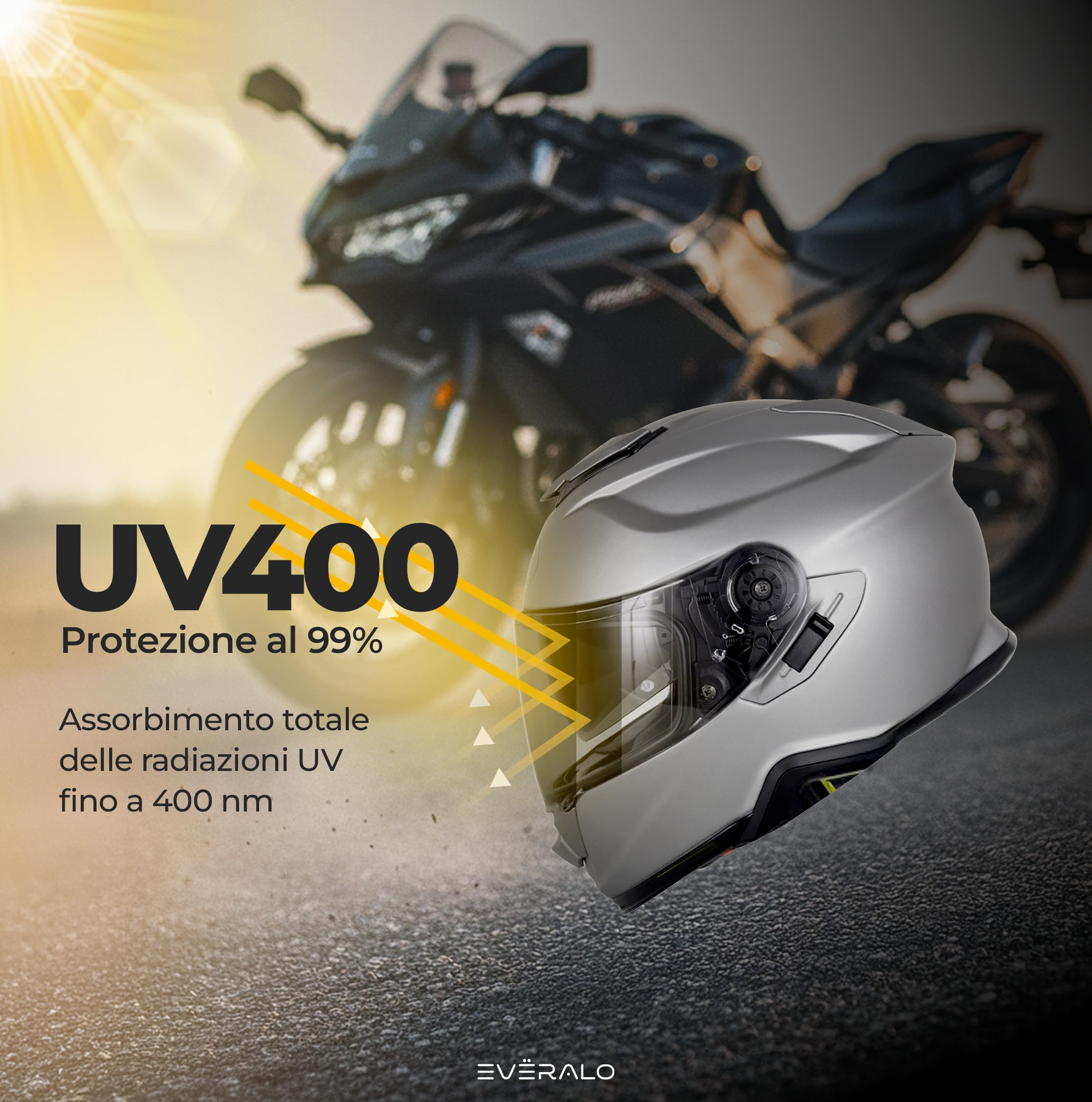 Visiera Compatibile con Shoei Gt Air - Gt Air 2 - Neotec - Opticson - Cns 1 (Fotocromatico)