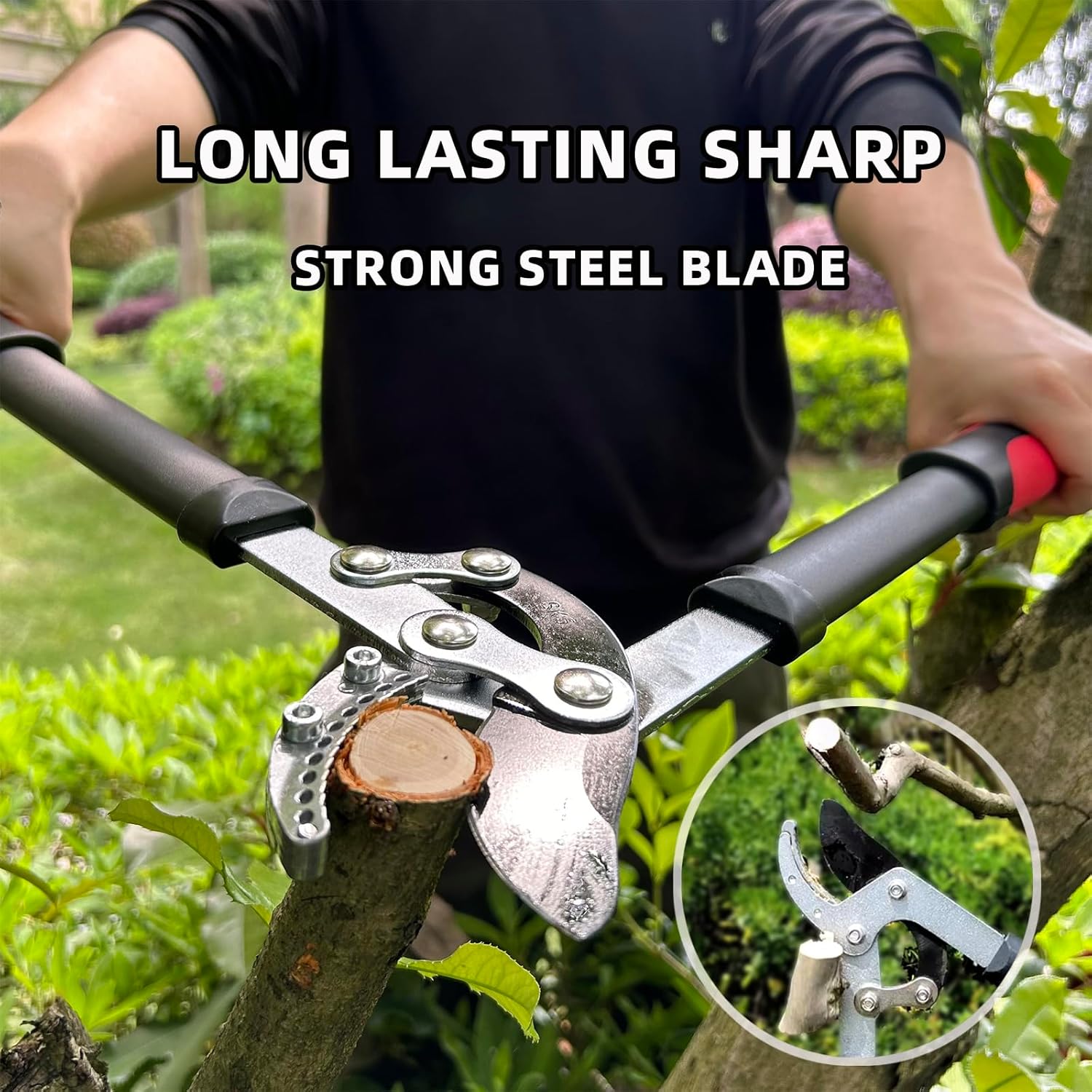 Lopper Heavy Duty Branch Cutter Tree Clippers with Compound Action, Chops Thick Branch Ease, Garden Loppers Pruning, 18 Inch Tree Trimmer with 1.6” Clean Cut Capacity (18 Inch) - Image 4