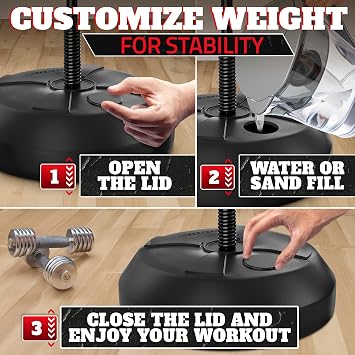 Adjustable Boxing Reflex Bag with Stand 48-58 Standing Punching Bag Kit with Gloves & Pump, Beginner Boxing Equipment for Training Coordination and Reaction Speed | Sport Gift for Home Workouts