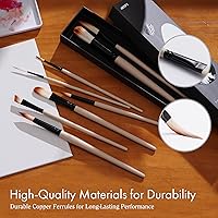 Vista 5 de ARTIFY Watercolor Brush Set, 8 Pcs Professional Paint Brushes with Case for Beginners and Artists, Various Shapes, Optimized Hairs for Watercolor