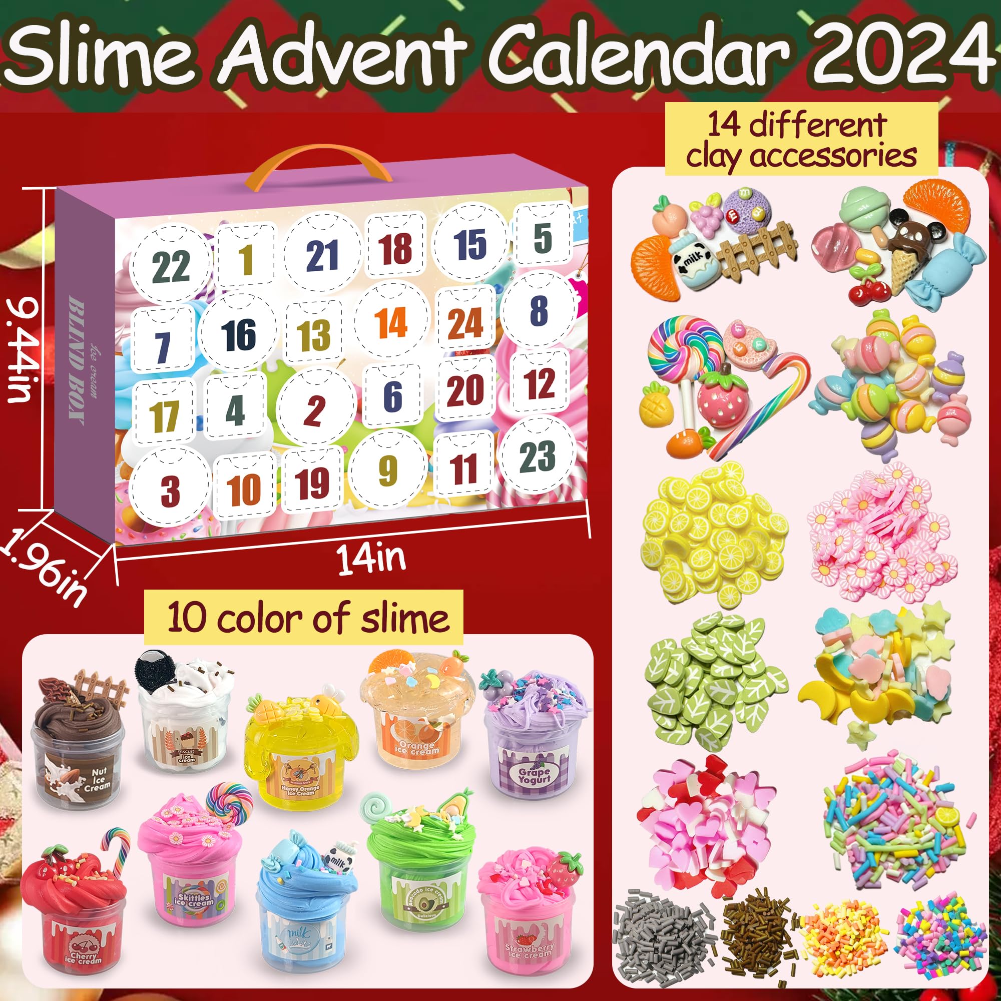 Taylor Swift Advent Calendar 2024 Kids Advent Calendar Slimes