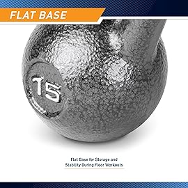 Marcy HKB-015 Hammertone Kettle Bell, 15 lb,Black