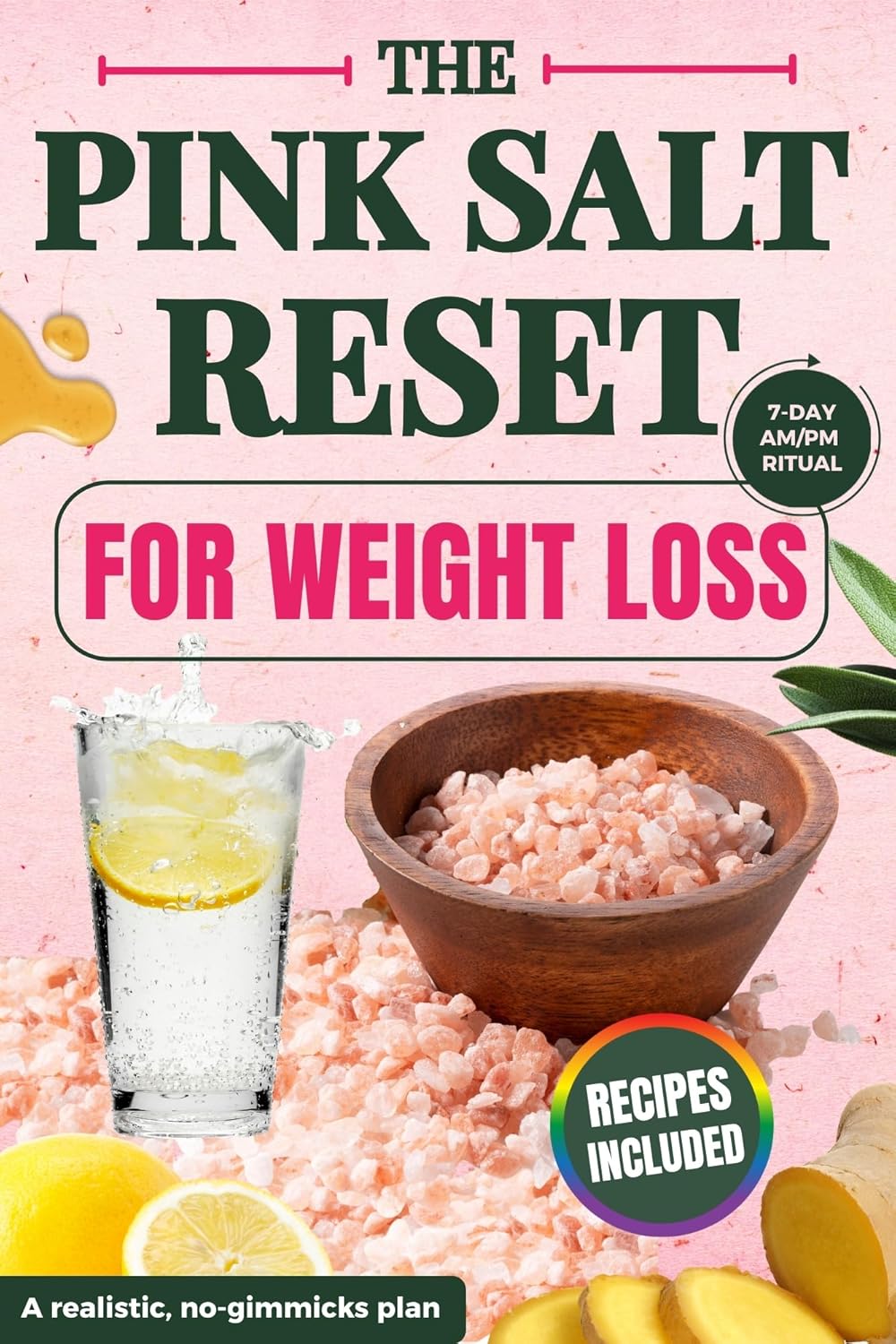 The Pink Salt Reset for Weight Loss: 7-Day AM/PM Ritual to Burn Fat, Beat Bloat Fast, and Support Hormonal Balance with a Simple Morning Drink & Calming Evening Routine — Recipes Included      Kindle Edition