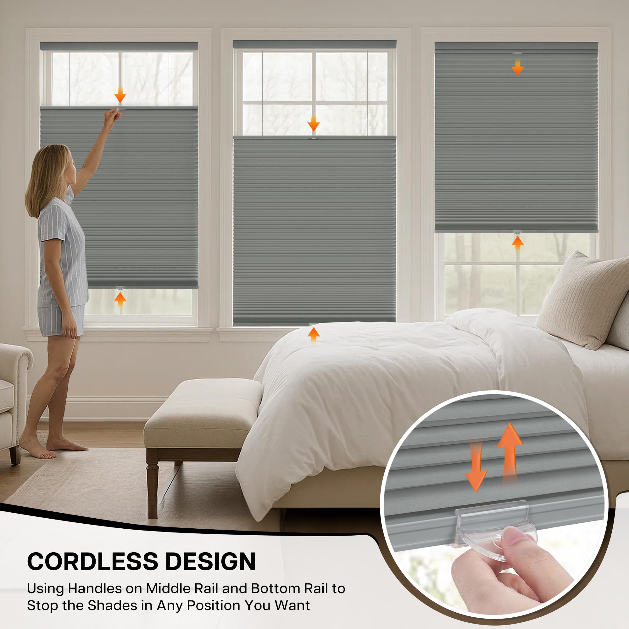 ブラインド Touhu Amazon｜LazBlinds トップダウン ボトムアップ (TDBU