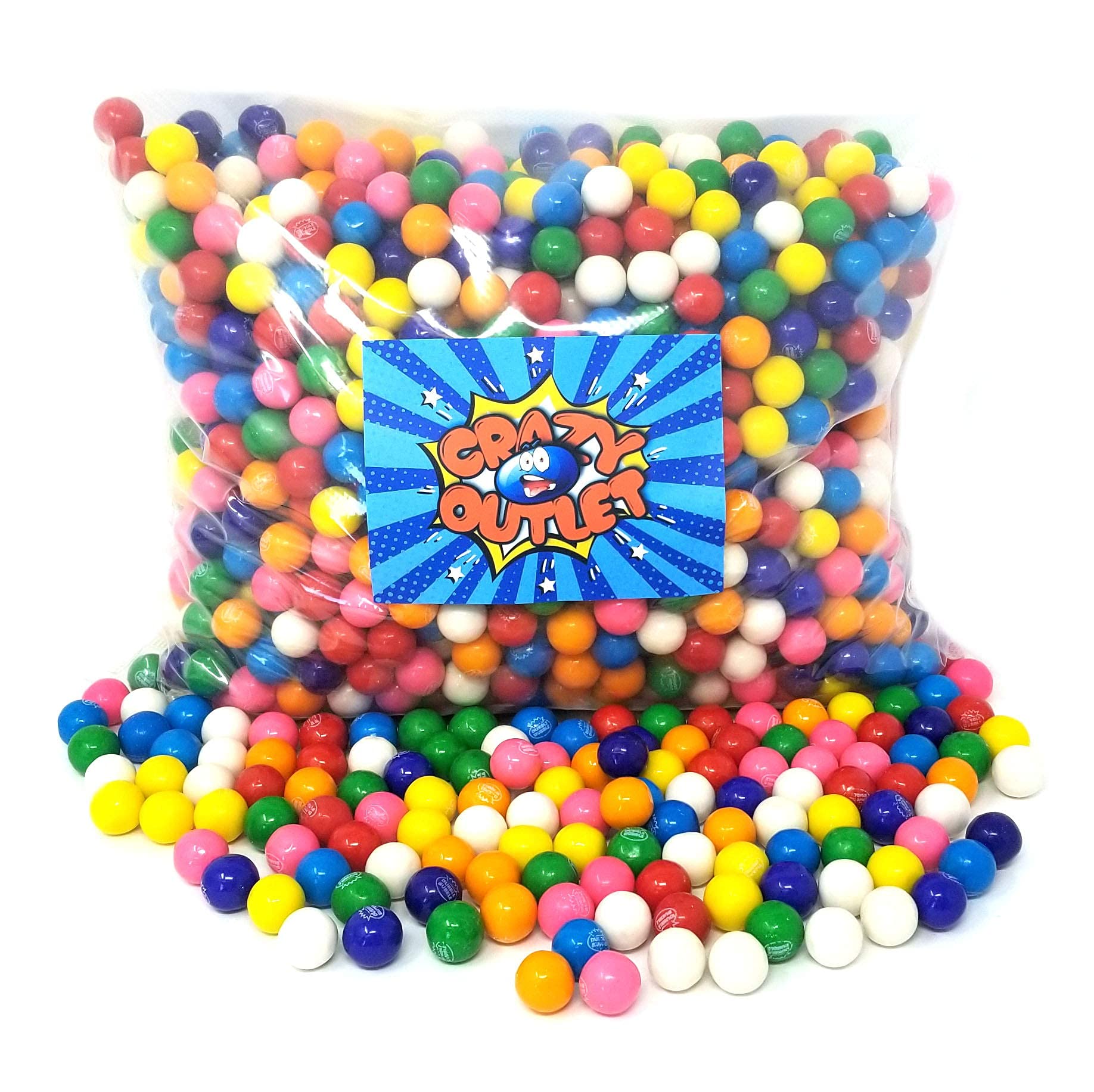 Buy CrazyOutlet Pack Dubble Bubble Mini Gumballs Candy, Assorted Fruit
