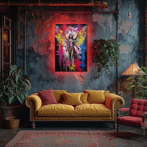 Miniatura 247 de ANRUOXI Graffiti - Lienzo decorativo para pared, diseño abstracto retro, pintura urbana moderna, póster de decoración de pared de zapatos para