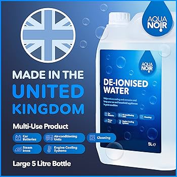 ChemLab - De-Ionised Water, Demineralised, Deionised Use With Irons, Steam Cleaner, Car Batteries & Radiators - 5L