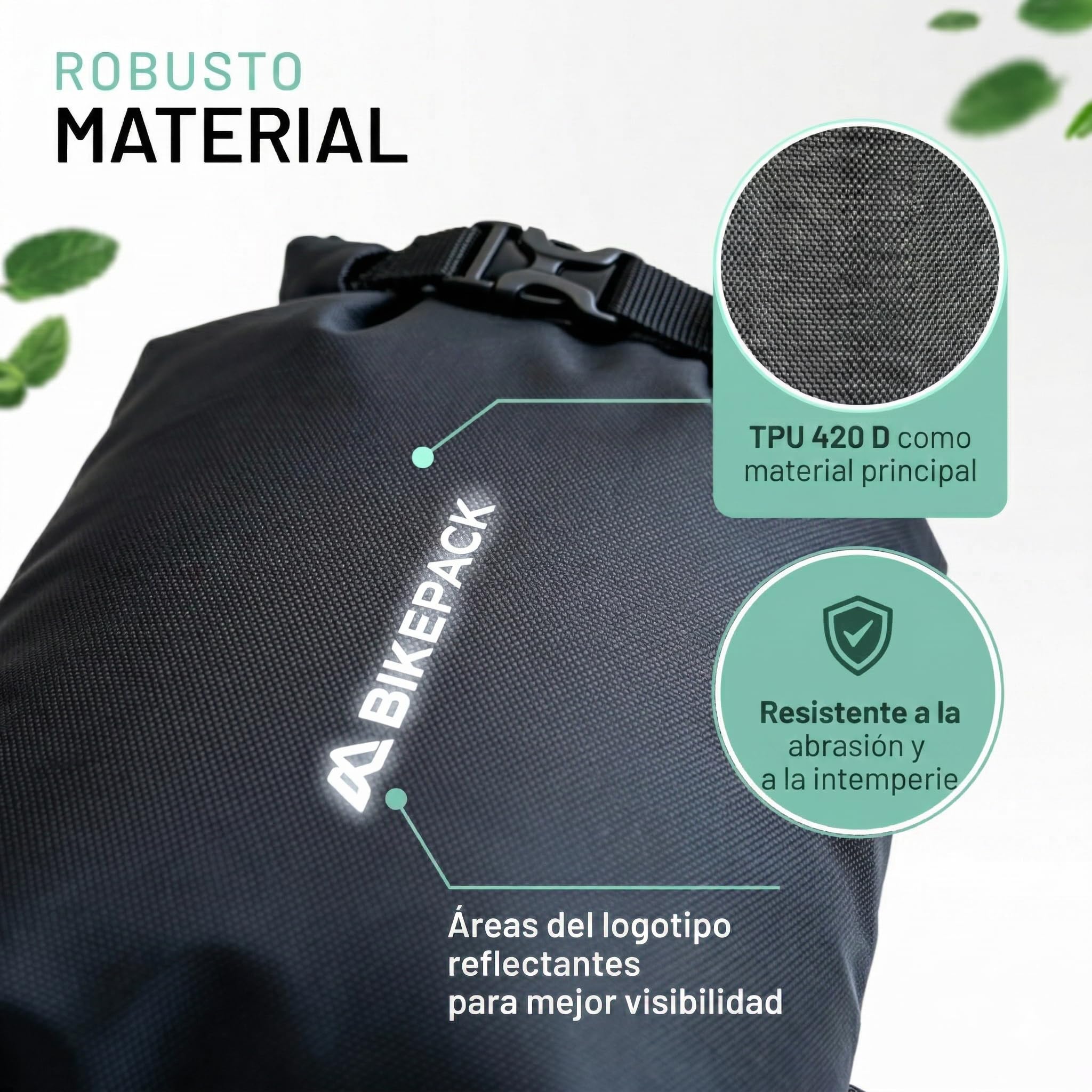 BIKEPACK Bolsas de horquilla para bicicleta de bikepacking – Gravelbike bolsa de horquilla delantera – Fork Bag – Bolsa delantera para horquilla de bicicleta rueda delantera 6 L – Bolsas de