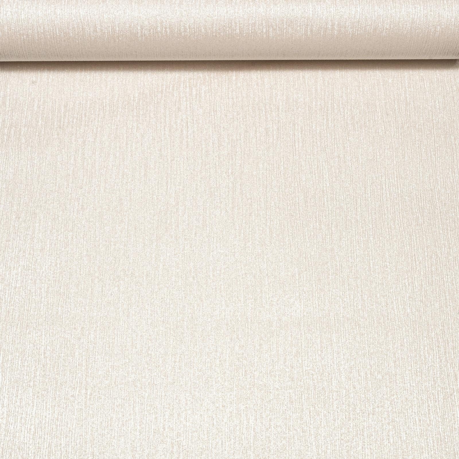 Plain Ivory Textured Wallpaper Shimmer Thick Vinyl Slightly Imperfect