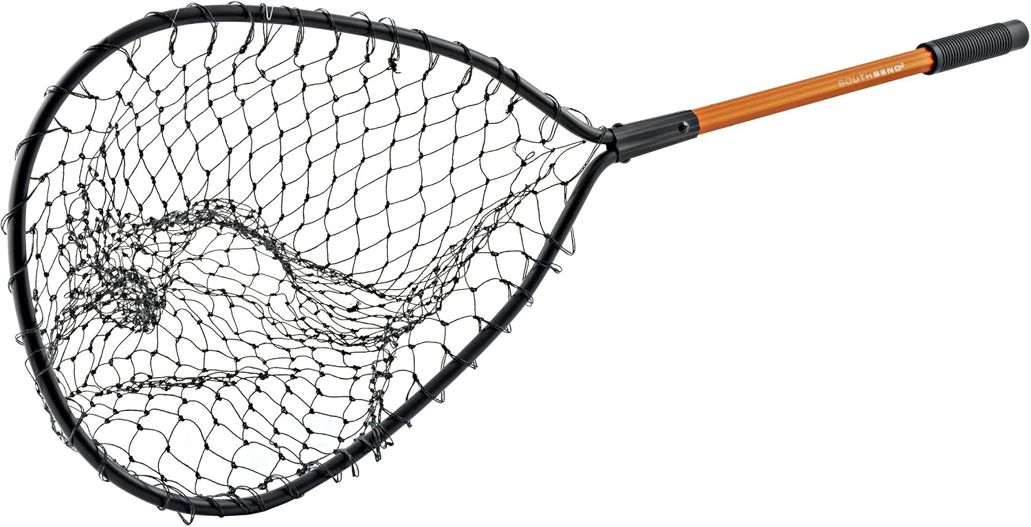 SOUTH BEND LN-250 Landing Net, Black Poly/Aluminum, 14 x 15-in.