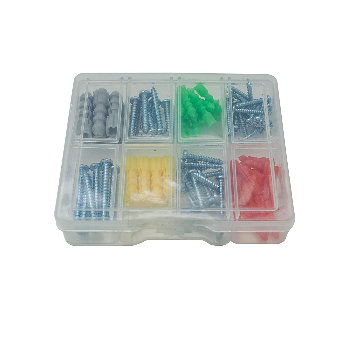 Tор Brаndѕ Jacent Screw and Wall Anchor Assortment Set, Professional Quality 98 Pieces per Pack - 1 Pack