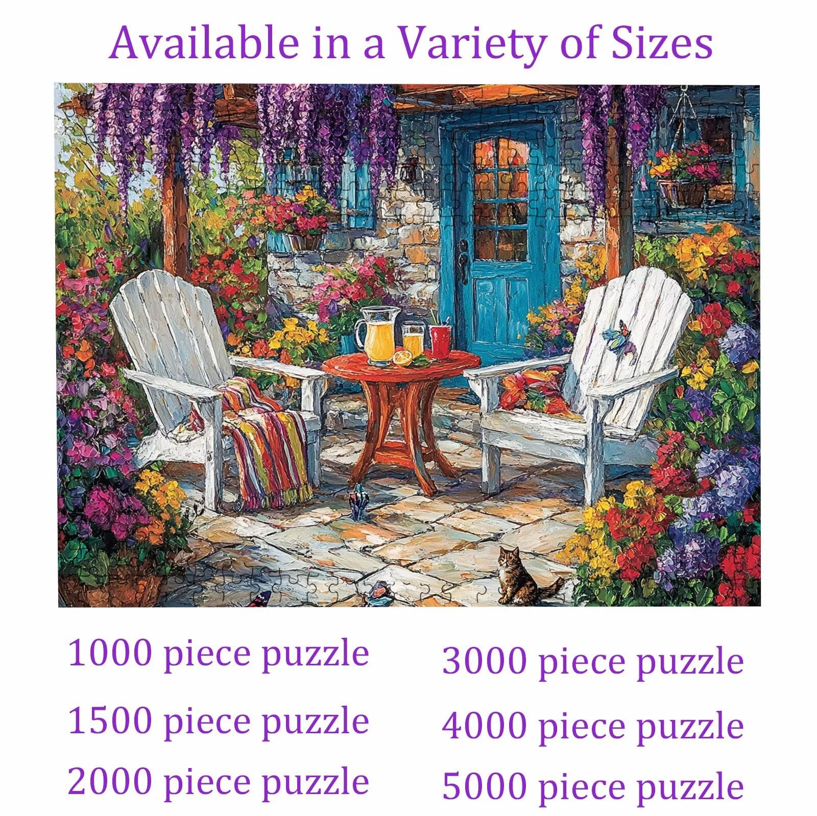 Puzzle giardino paesaggio, Puzzle Adulti 3000 pezzi, Puzzles Legno con Squisita Scatola di Imballaggio, Rompicapo per Esperti con Incastro Perfetto, Stampa Alta Definizione, Regalo per Adulti W3H-972