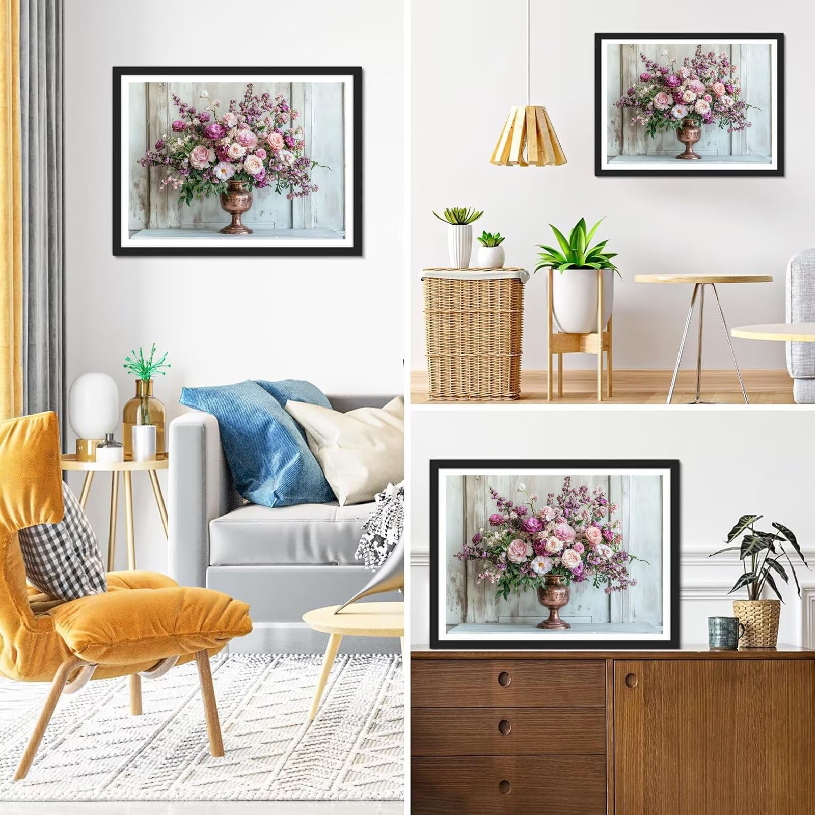 Diamond Painting Blume, 5D Diamond Painting Erwachsene 70x90cm qw1-655