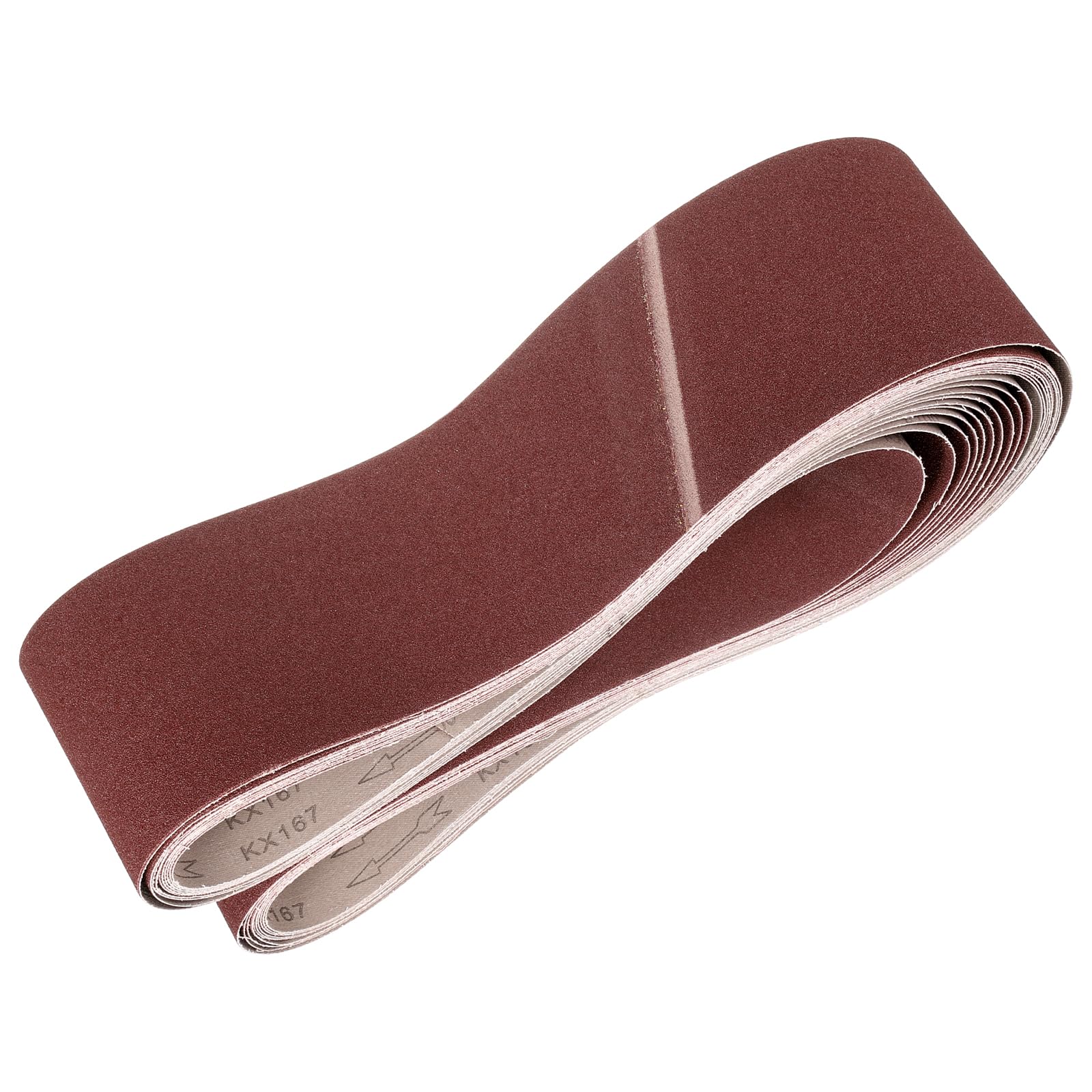 QUARKZMAN 152mm x 2260mm Bandas de Lija Set, 10pcs Cintas Abrasivas 100 Grano Correa para Lijadoras Óxido Aluminio para Carpintería Pulido de Metal Afilador de Cuchillo