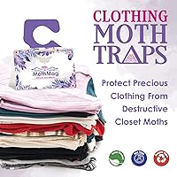 Vista 2 de MothMag Trampas para polillas para ropa, armarios, telas y alfombras, trampas para polillas de ropa, trampas para polillas de armario, trampas
