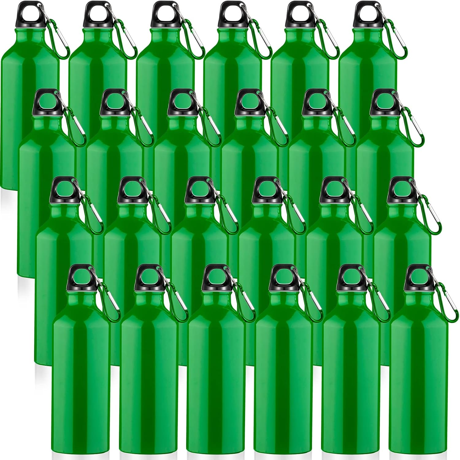 Gandeer 24 Pieces Aluminum Water Bottle 17 oz Leak Proof