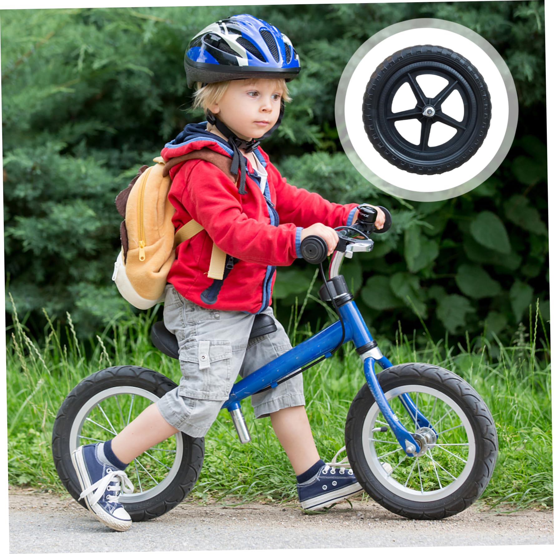 Mini Ruote per Bici, 1 Paio di Ruote per Bici di Ricambio per Bambini Bilanciere da 12 Pollici Accessori di Riparazione Leggeri per Biciclette e Manutenzione, Allenamento per Bambini