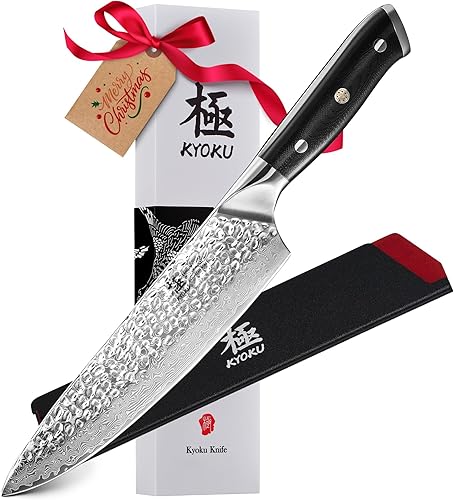 Miniatura 11 de KYOKU Cuchillo Mondador - 3.5" - Serie Shogun - Hoja de Damasco con Núcleo de Acero VG10 Estilo Japonés - con Funda y Estuche