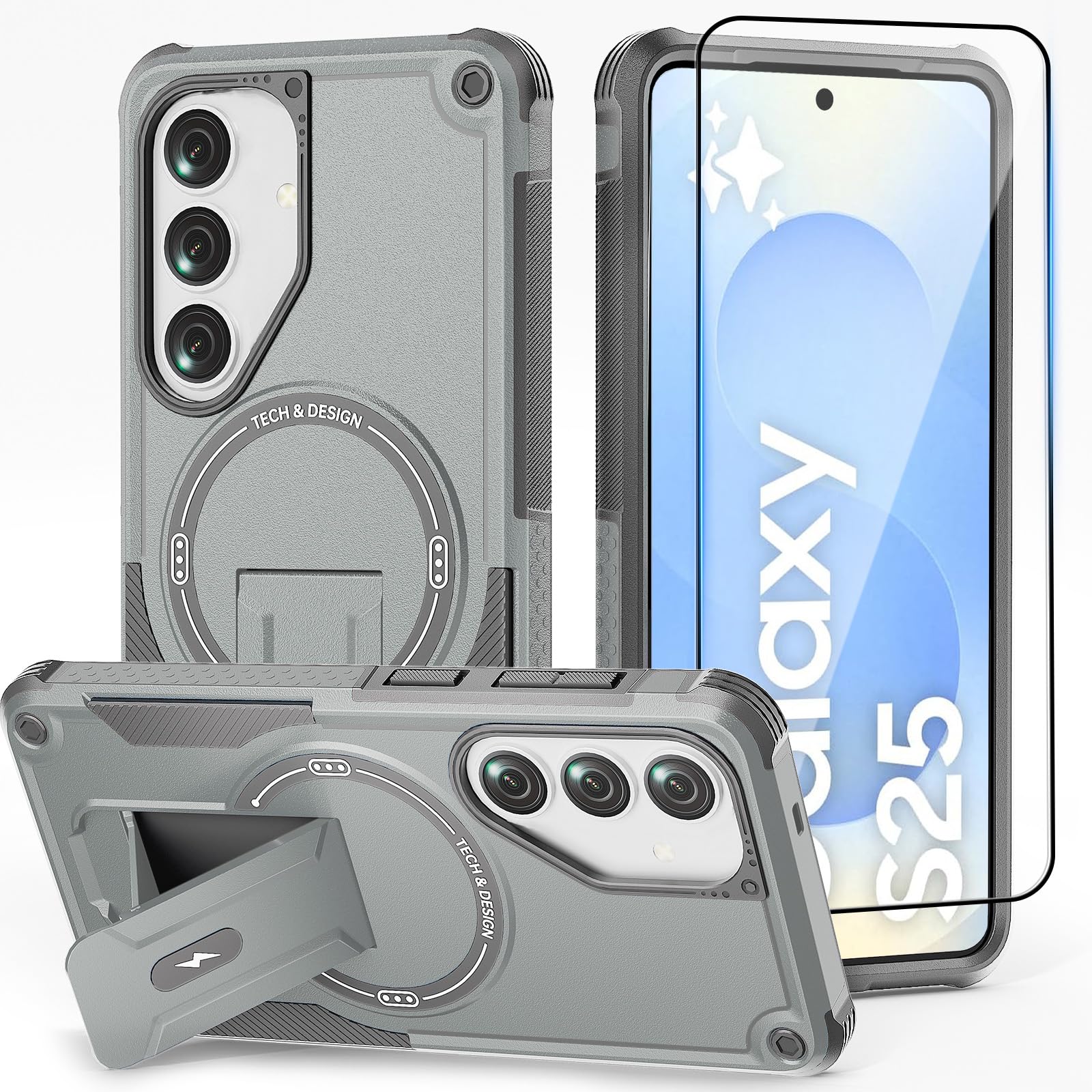 Leedia Ganzkörper Kompatibel mit Galaxy S25 Ultra Hülle 360