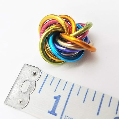 Miniatura 148 de Möbii Fidget Ball (Solid Color): Quiet Mobius ADHD Anxiety Stim Stress Relief Toy Tool for Home Travel Office or Desk (XL(Daydream), Full, Dark Iris)