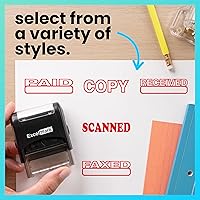 Vista 6 de ExcelMark Sello autoentintado de copia A1539 - Tinta roja