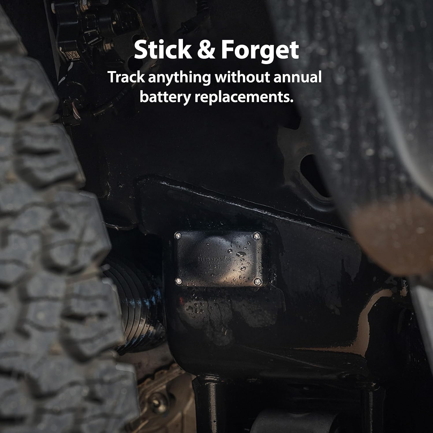 Elevation Lab AirTag 5-Year Compact Extended Battery | Adhesive Mount | Uses AAA Batteries - 5X More Capacity Than CR2032 TimeCapsule | Waterproof, CR 2032 Battery Replacement