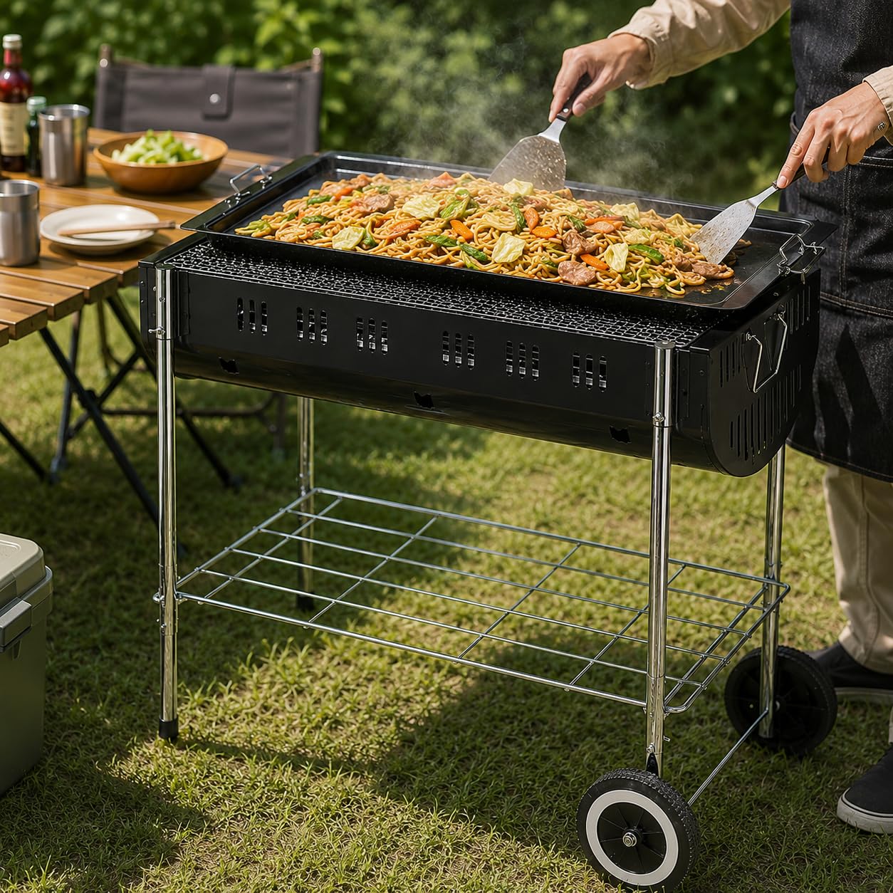 Amazon | キャプテンスタッグ バーベキューコンロ BBQ オーク LL