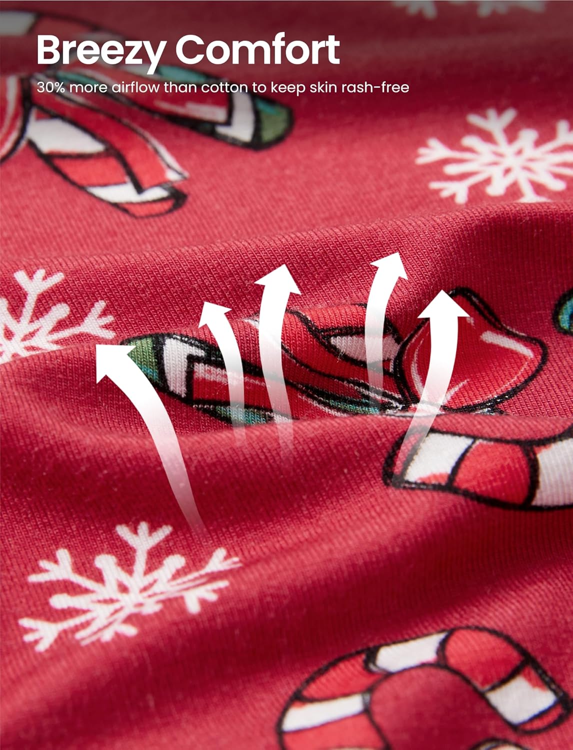 PATPAT Bamboo Viscose Pajamas Sets for Boys Girls Kids Toddler, 3 Pack Shorts & Pants Sleepers, Ultra-soft Snug Fit Pjs 2-12Y - Image 5