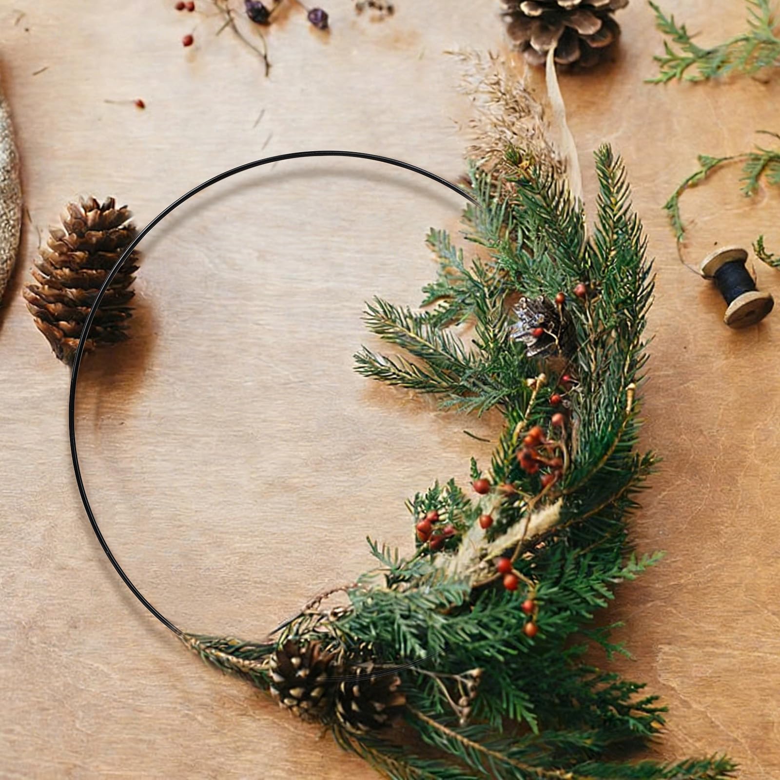 PRITOK Metalen Ringen – 12 Stuks, 30 Cm Diameter, Zwart – Ideaal Voor Macramé, Dromenvangers En Bruiloftsdecoratie