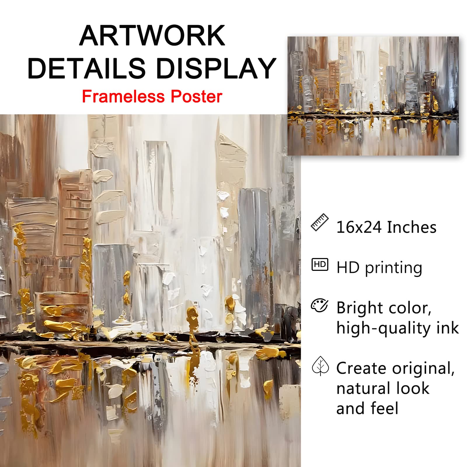 Amazon.co.jp: ブラウン 抽象画 グレー ゴールド 絵 モダン ブラウン