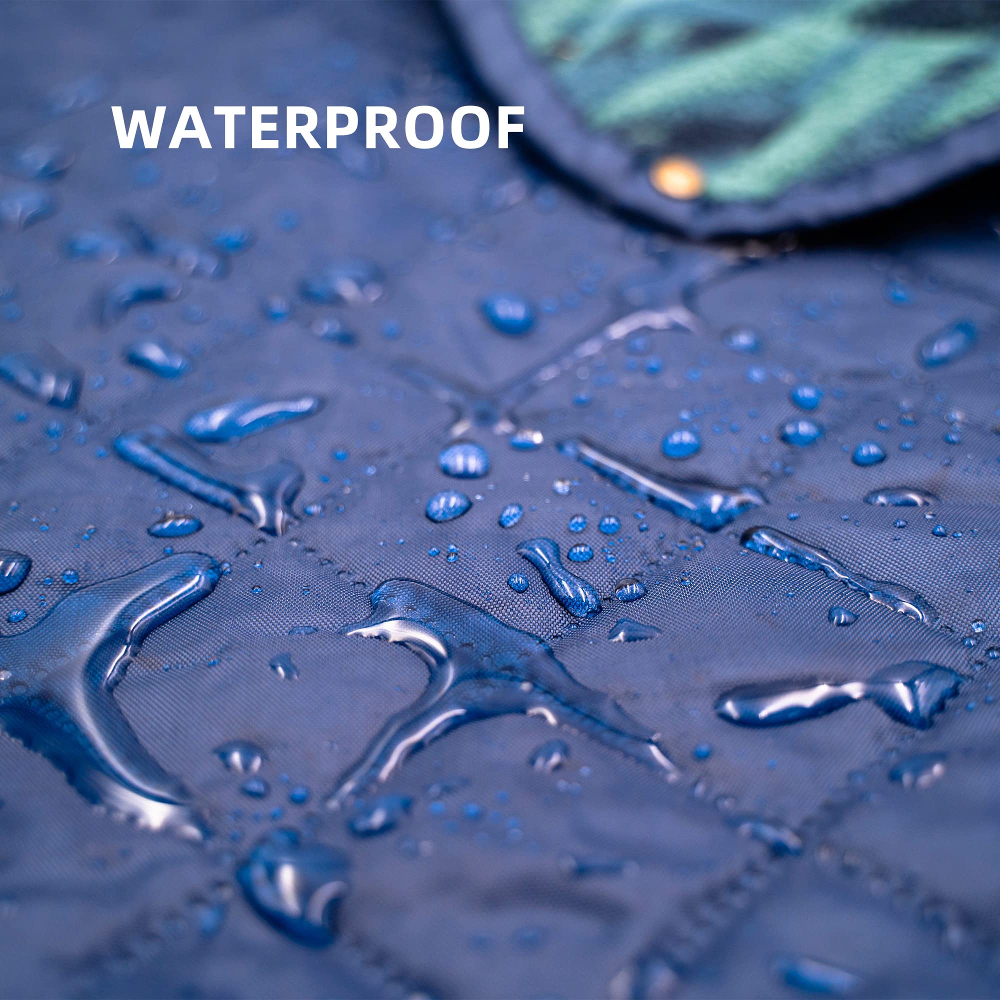 Wasserdichte Outdoor-Decke mit Tasche, verstaubar, groß, gesteppt, Campingdecke, maschinenwaschbar, winddicht, sanddicht, Stadion-Decke für Hunde, Picknick, Indoor, alle Jahreszeiten