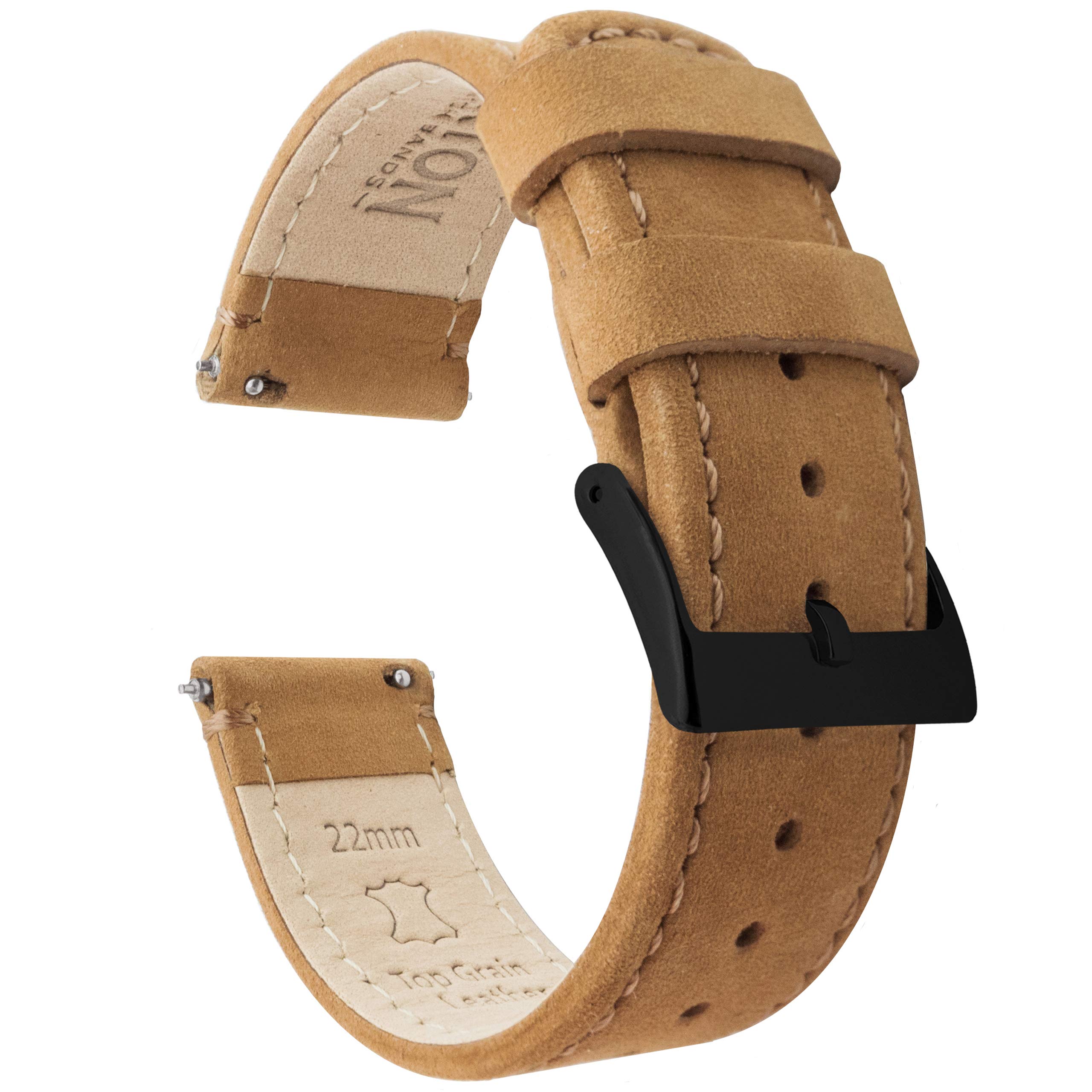 BARTON WATCH BANDS - Top Grain Leather Watch Bands Compatible with Apple Watch Models - 1, 2, 3, 4, 5, 6, 7, 8, 9, 10, SE, Ultra &amp; Ultra 2