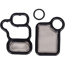 917-176 VVT VTEC Solenoid Gasket Valve Cover Set 3pcs 15815-RAA-A02 2002-2015 Honda CR-V Accord Element Civic Si Fit Accord Crosstour, Acura RSX Base & Type S TSX RDX, 15845-RAA-A0 1 913 19-PAA- A01