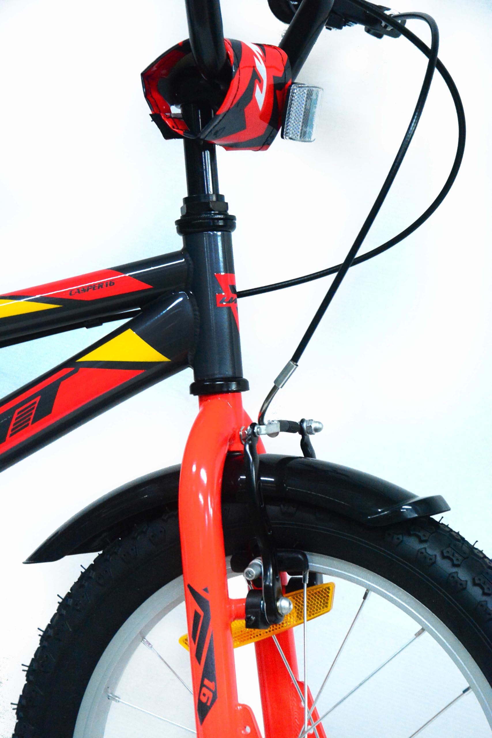 Bicicleta 16 Pulgadas niño | Bicicleta niño 5-7 años + Frenos V-Break + Estabilizadores + Cuadro Acero | Segura y Resistente