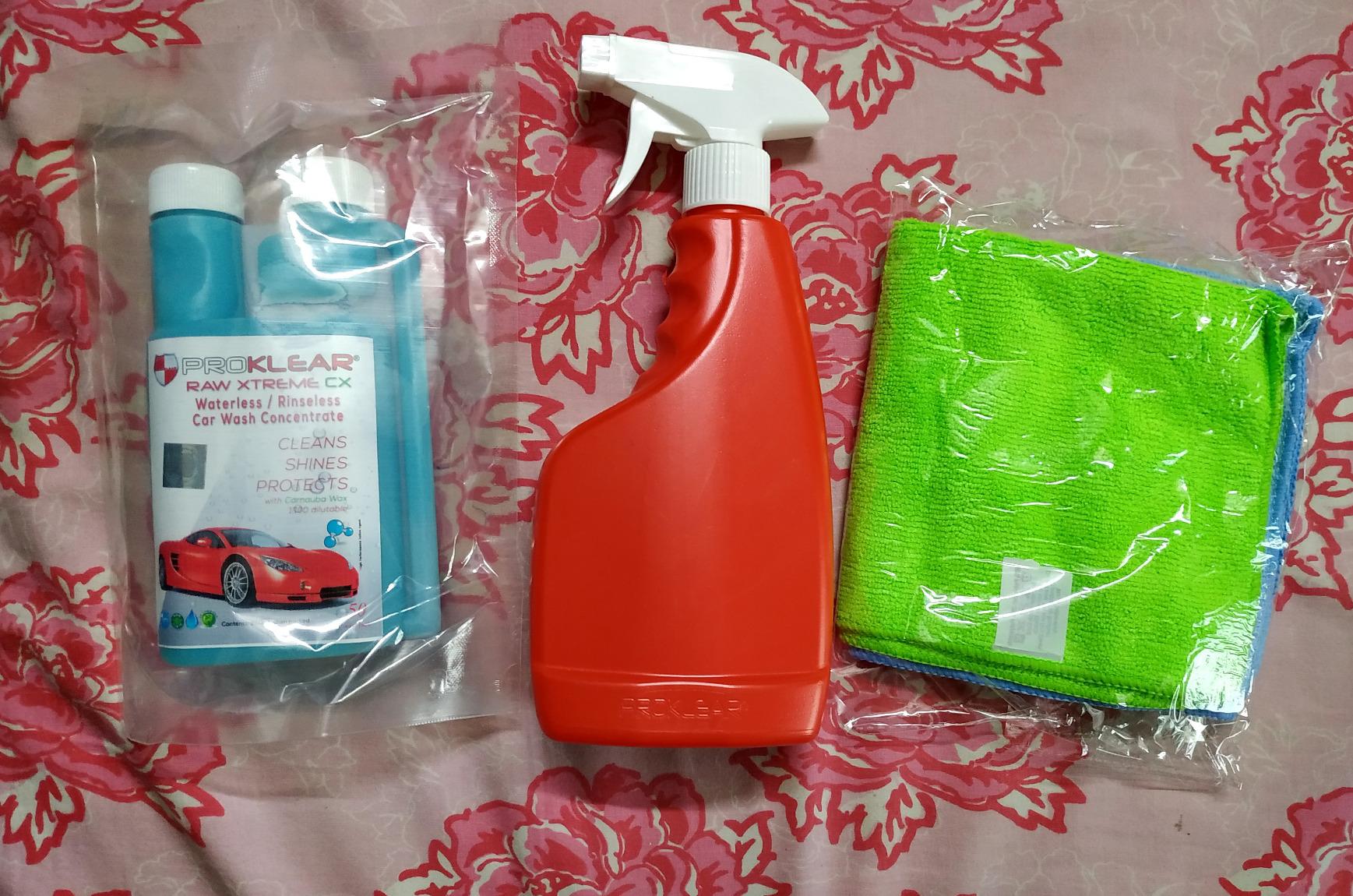 PROKLEAR® Waterless Car Wash Kit Concentrate RAW Xtreme CX Carnauba Wax