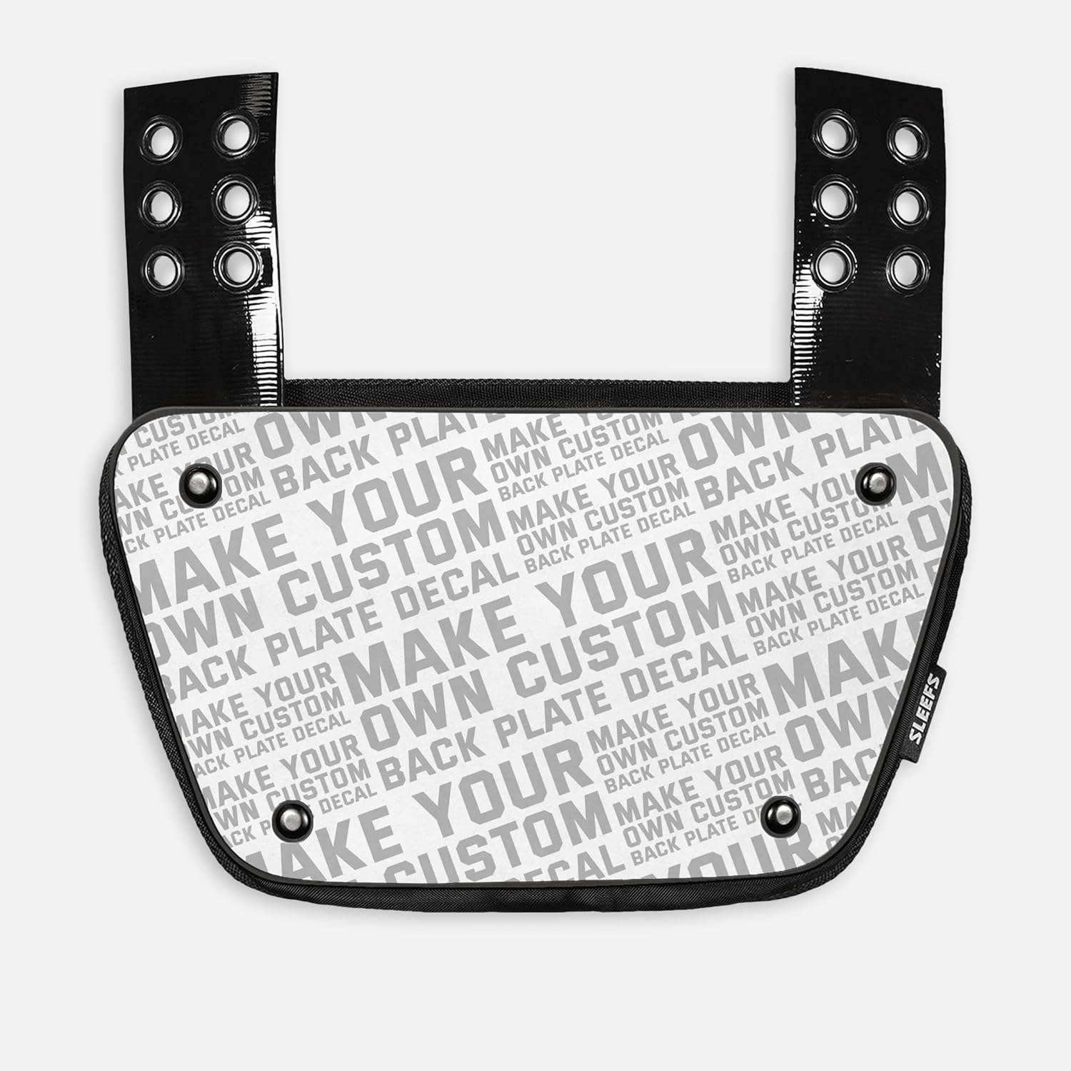 SLEEFS Custom Football Backplate – Adult & Youth Backplate for Lower Back Protection, Durable Padded Back Plate Football Gear, Lightweight Impact Absorption, Fits Most Shoulder Pads