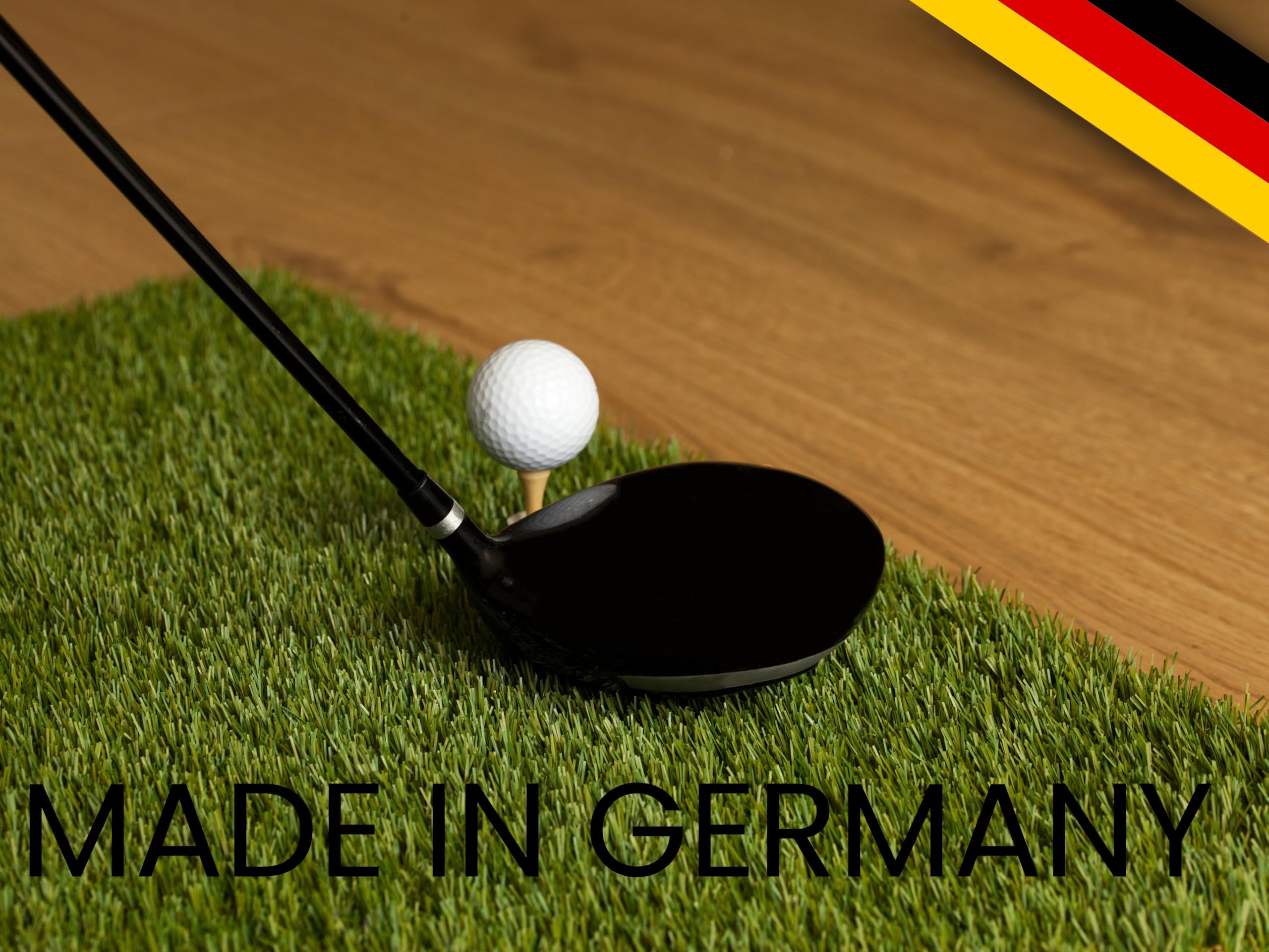 Abschlagmatte Golf 85 x 65cm, Outdoor, Indoor, inkl. Teehalter + Tee verstellbar, chippen, Driven, zusammenrollen, tragbar