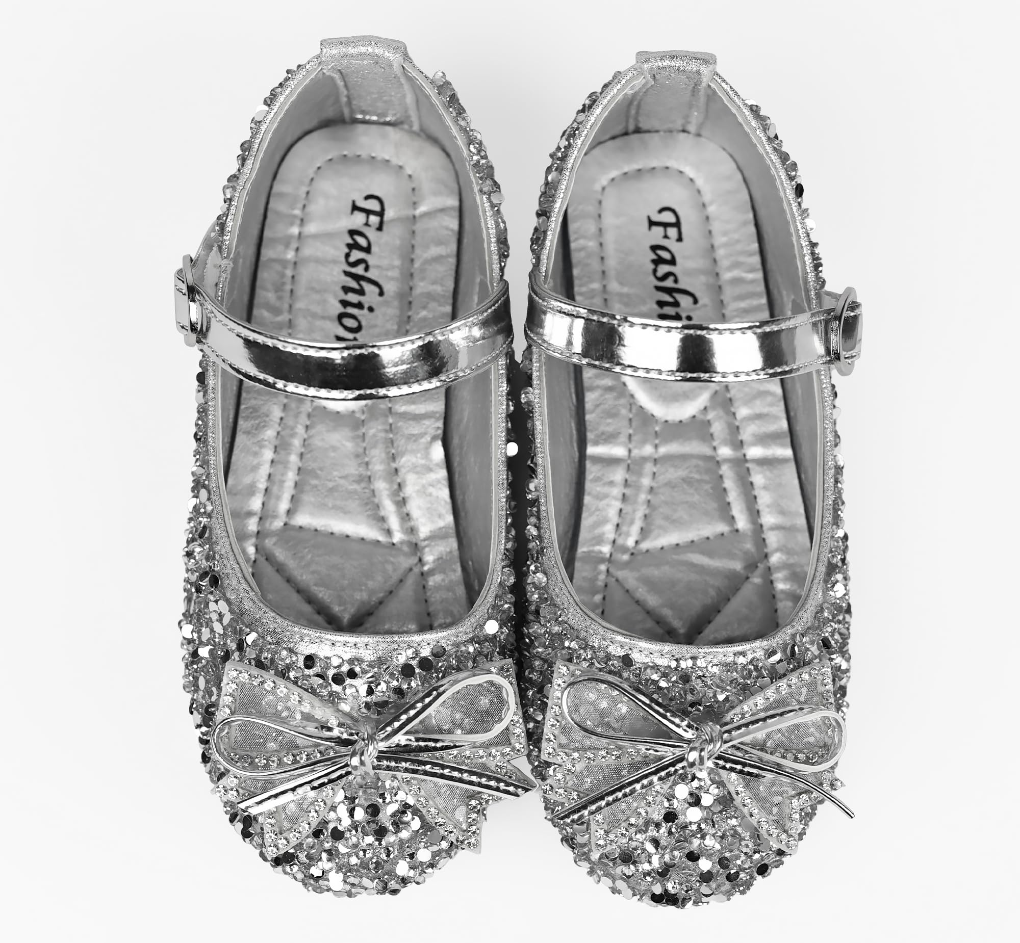 Zapatos de Princesa para Niñas con Lentejuelas Purpurinas para Disfraz, Fiestas, Bodas