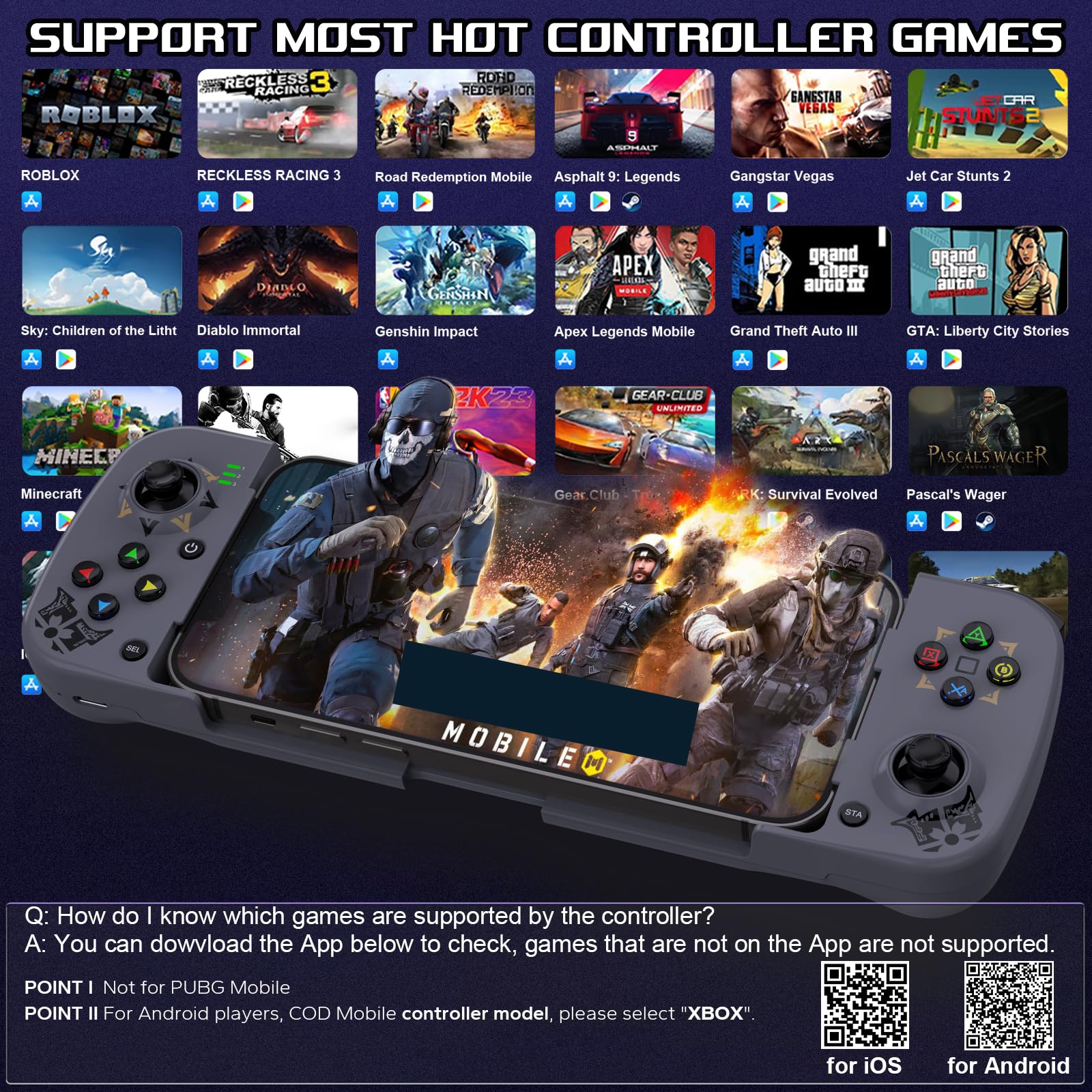 Joso power controller, die sich auf den einsatz Von iPhone, iPhone, PC /M2 konzentrieren und handy-controller auf iPhone 15, 14, 13, 12, 11 und und verkaufte verkaufte Impact