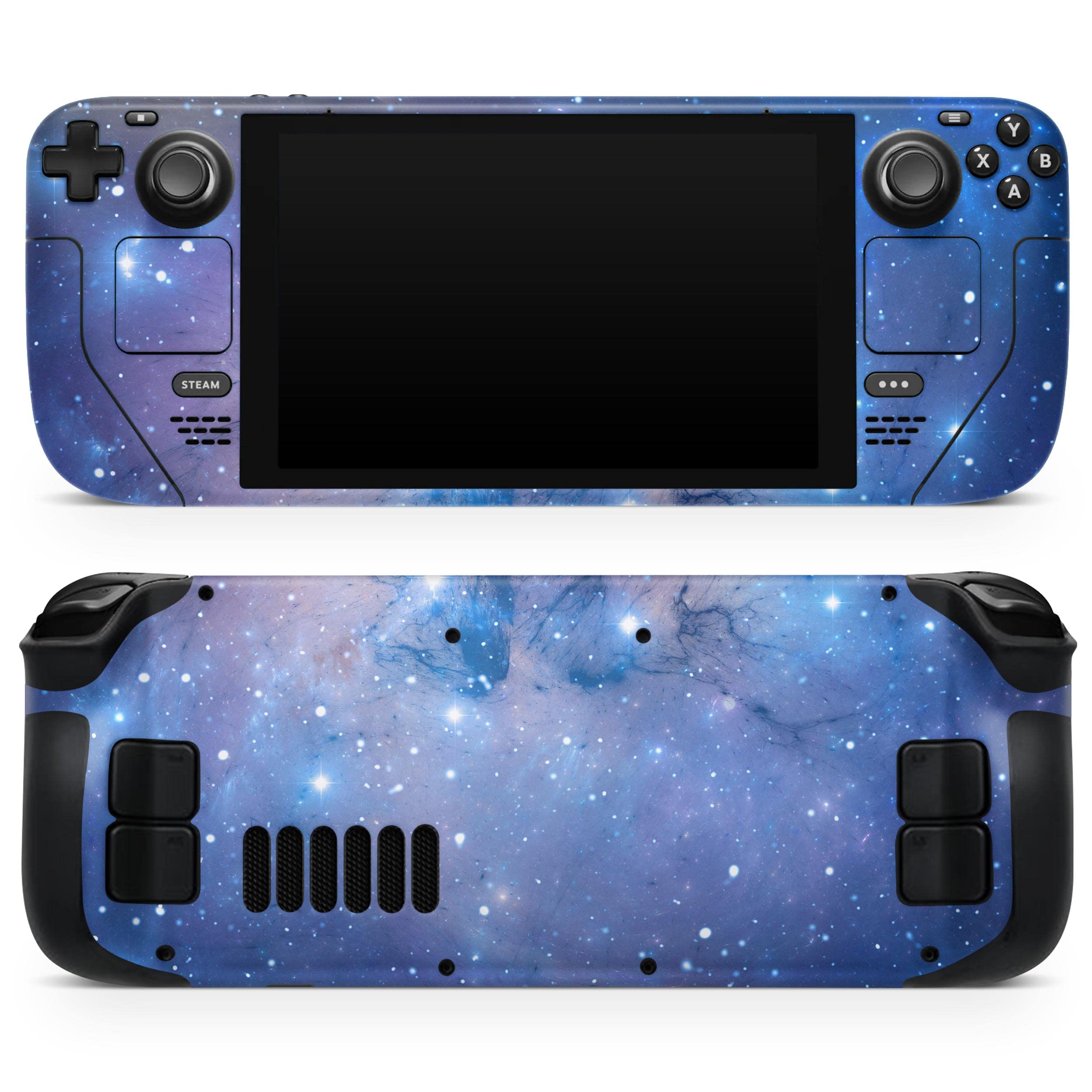 Design Skinz - Compatible with Steam Deck - Skin Decal Protective Scratch-Resistant Removable Vinyl Wrap Cover - Blue & Purple Mixed Universe
