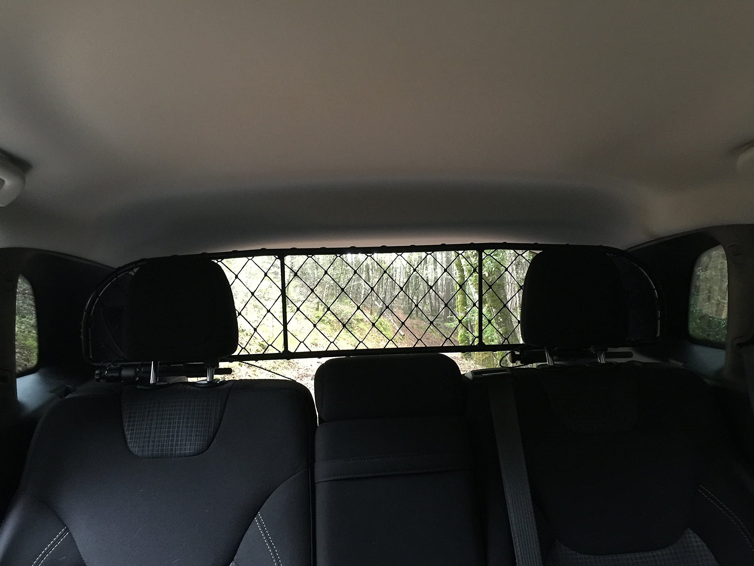 ERGOTECH Divisorio Griglia Rete Divisoria per Jeep Cherokee (dal 2014 in Poi) RDA65-XS16, per Trasporto Cani e Bagagli