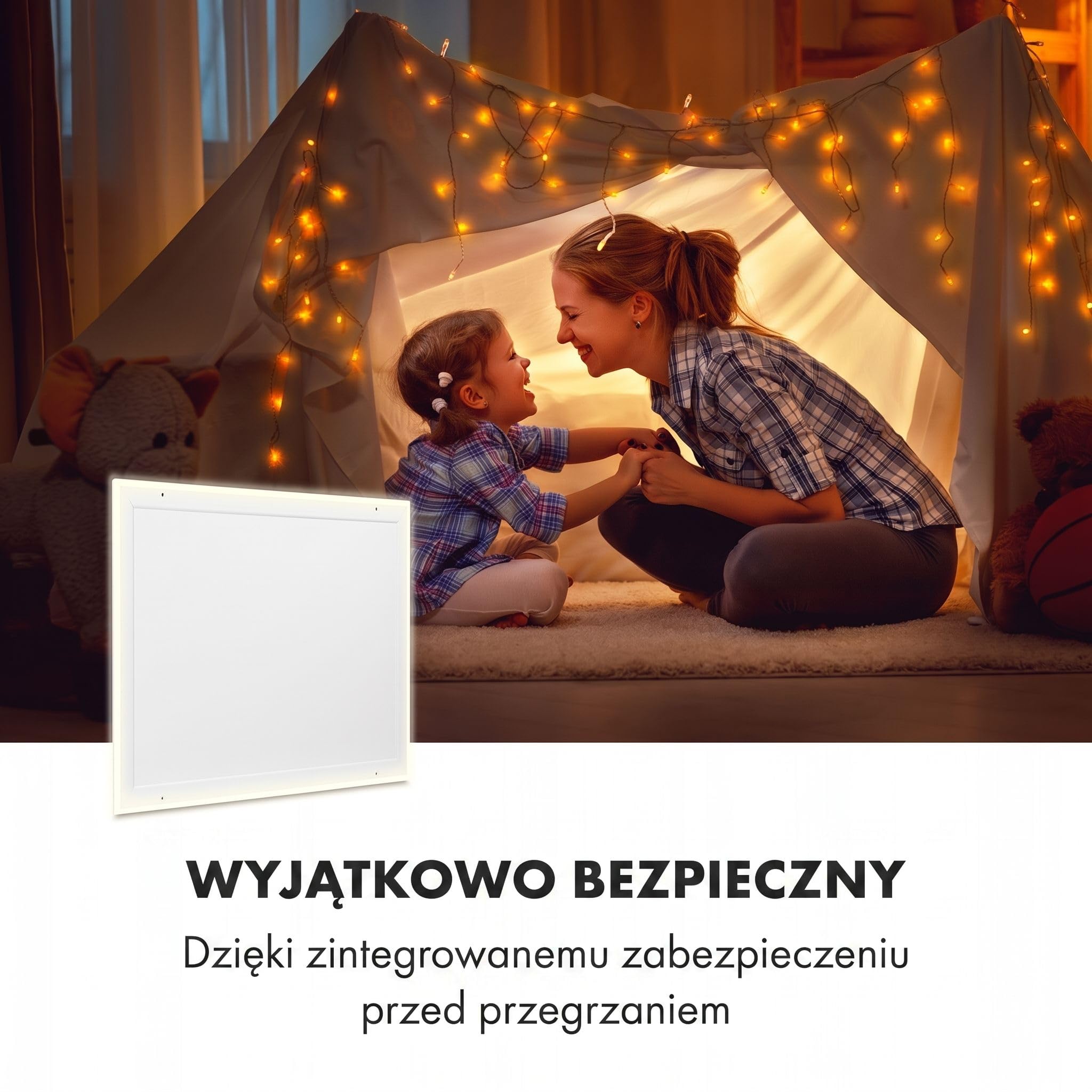 Klarstein Ogrzewanie na podczerwień, Ogrzewanie z termostatem, Grzejnik z wykrywaniem otwartego okna i pilotem, Bez CO2, do montażu sufitowego, IP52, 350 W